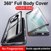 Магнитный металлический бампер на 360 градусов для Huawei P60 50 40 Pro Honor 80 70 mate 60 50 40 Pro, полная защита объектива, чехол для телефона из закаленного стекла