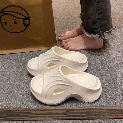 Женские босоножки на платформе, тапочки - ультратолстые, мягкие, из ЭВА, пляжные шлепанцы - удобная летняя обувь без застежек