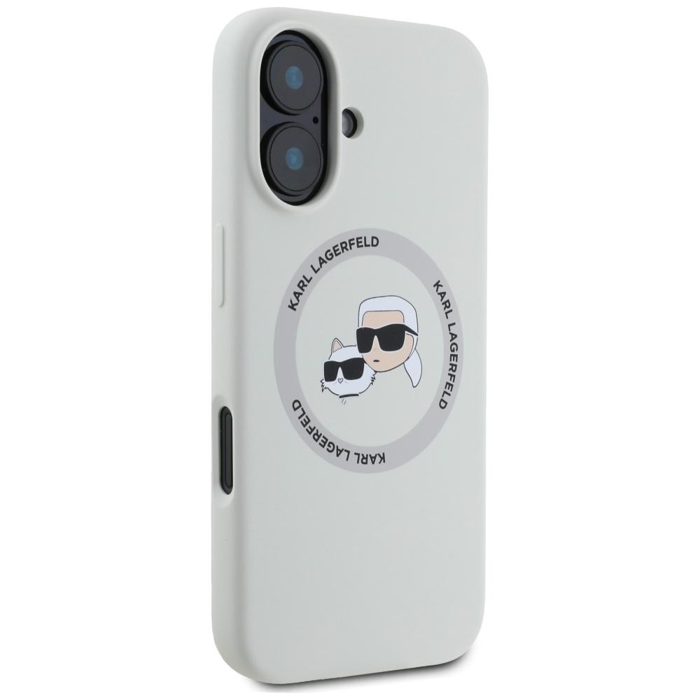 Etui do iPhone 16 Karl Lagerfeld Silicone MagSafe Beżowe