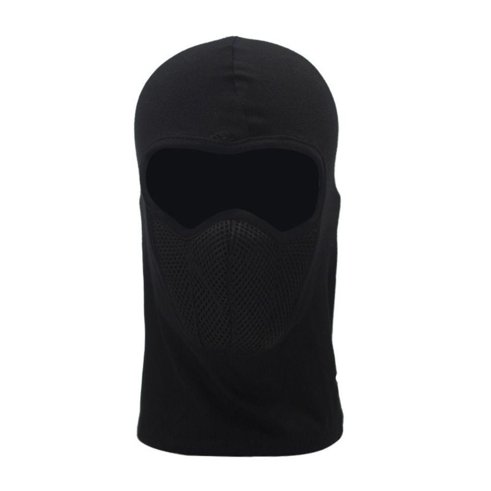 Breathable Full Face Neck Mask Elastic Trekking Riding Ski Hat Black Headgear Outdoor Sports