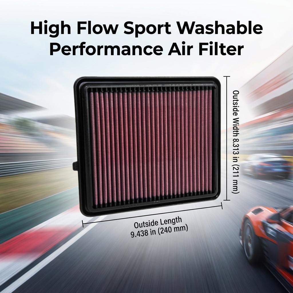 For Suzuki Jimny JB74 JB64 JA11 1.5L K15B 2018- High Flow Sport Washable Performance Panel Air Filter Replacement 33-3151 A2021