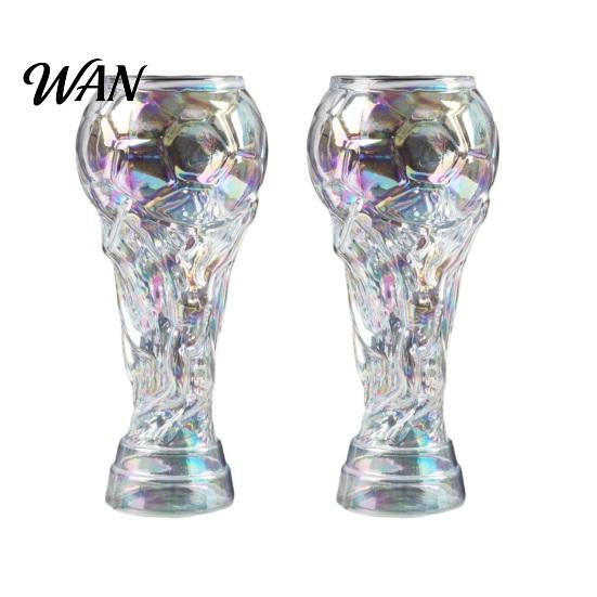 Magic Coating Beer Glass 2Pcs Trophy for Fans, Large Capacity Soccer Shape Mug Mug, Novelty Drinking Cup Party Bar Home Use