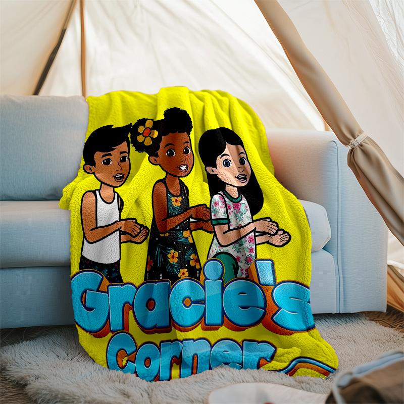 Gracie's Corner1 printed throw blanket—lightweight,soft,warm;versatile blanket for all seasons—perfect as &air-conditioning throw,nap blanket