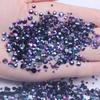 Multi-Color AB Jelly Resin Rhinestones, 2-6mm, 1000 Pcs, Flat Back for Nail Art