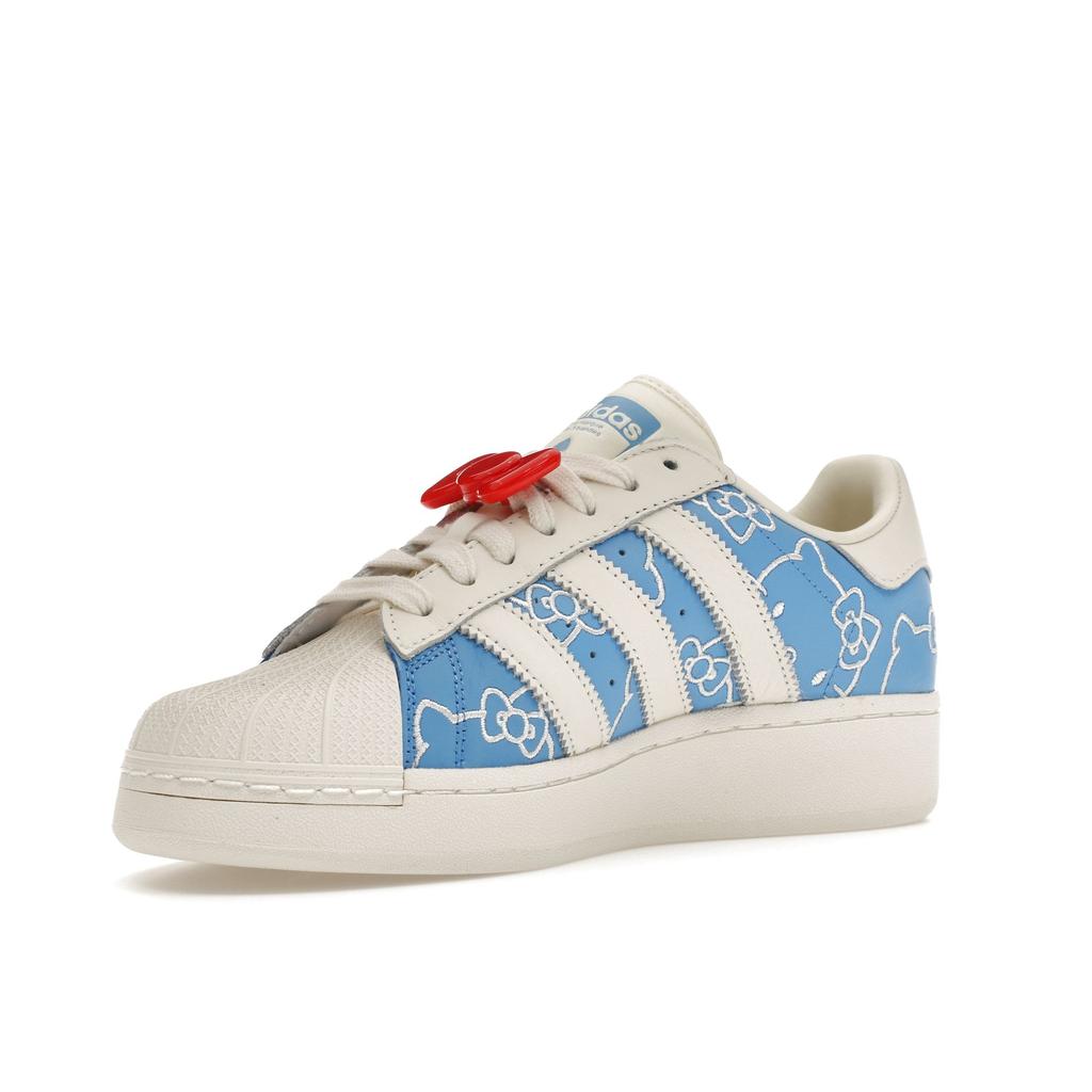 Hello Kitty x adidas Superstar XLG Blue Burst Женские кроссовки Молочно-белый Красный IG4477