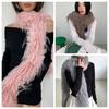 Pure Color Fluffy Shawl Wrap Warm Plush Shawl Fashion Y2K Scarves  Women/Men