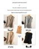 Women's Double-Sided 100% Wool V-Neck Vest - Autumn/Winter Versatile Sleeveless Top
