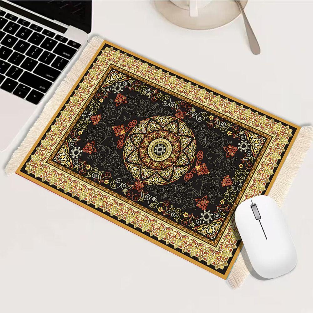 Изысканный принт коврик для мыши персидский коврик для компьютерного стола ретро кисточка коврик для мыши офис