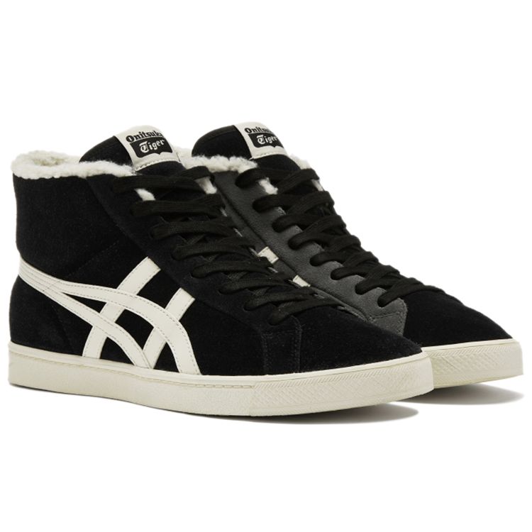 ONITSUKA TIGER Fabre RB Color Blocked Plush Casual Durable Mid-Top Sneakers Unisex Sneakers Black 1183B809-001