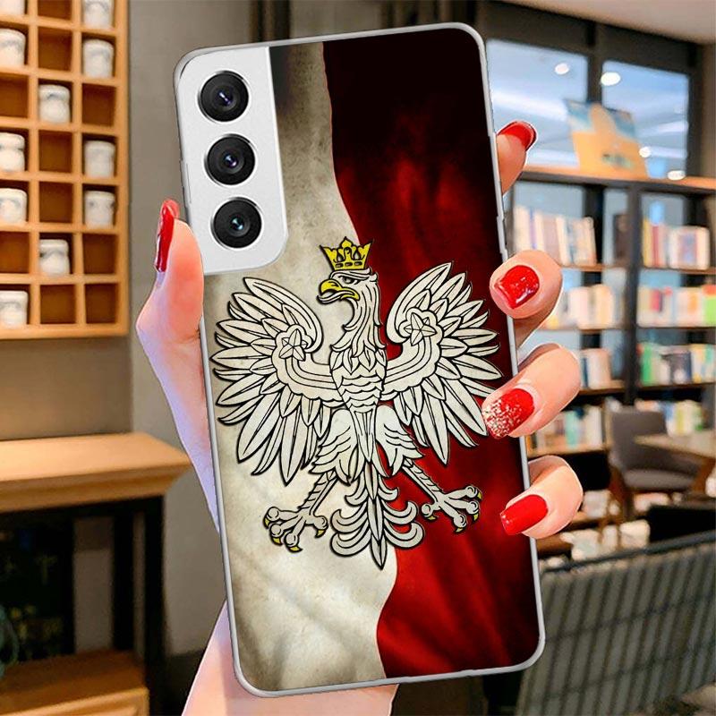 Чехол для телефона с флагом Польши для Samsung Galaxy S26 S25 Edge S24 Ultra S23 S22 Plus S21 S20 FE Мягкий чехол-бампер Galaxy S25 S24