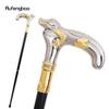 Golden White Lizard Walking Cane Fashion Decorative Walking Stick Gentleman Elegant Cosplay Cane Knob Crosier 89cm