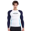 Mens Long Sleeve Rash Guard Wetsuit Surfing Diving Swimming Quick Dry UV Protection