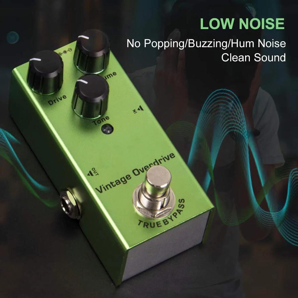 Педаль эффектов для электрогитары Vintage Overdrive Distortion Chorus Delay Tremolo
