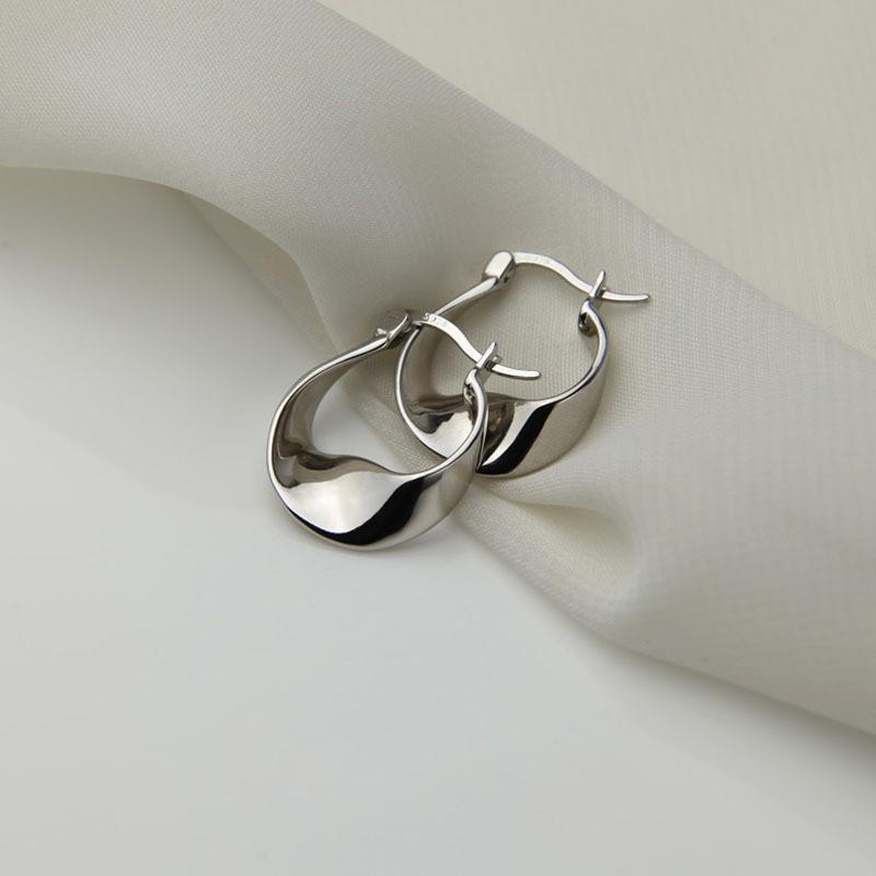 Геометрические серьги-кольца в корейском стиле: Элегантные, Универсальные Украшения для Ушей для Женщин и Студенток