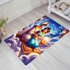 1pc Aladdin Pattern Area Rug Soft Flannel Floor Mat for Living Room,Office,Bedroom and Carpet