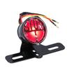 Motorcycle Taillights Brake Light Retro Style Modification Universal DC12V with License Plate