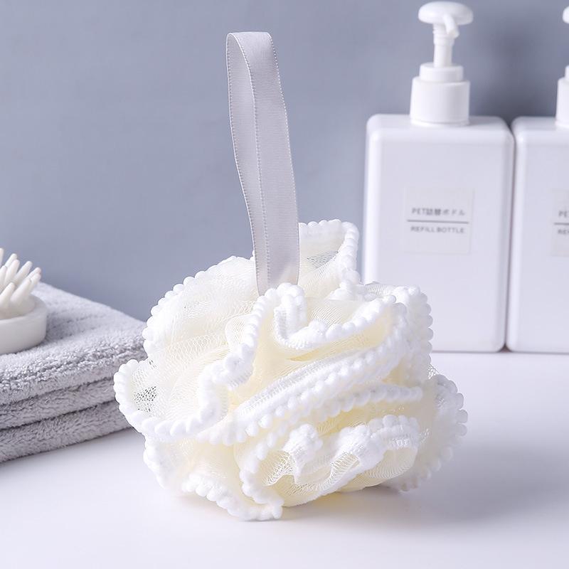 Мягкие сетчатые шарики-губки для ванны Щетка для чистки кожи Мочалка для душа Очиститель для тела Отшелушивающие скрабы Цветок для ванны Аксессуары для ванны