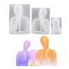 Силиконовые формы для семейной 3D свечи, формы для ароматических свечей в виде абстрактного тела, формы для изготовления ароматических гипсовых украшений «Портрет Мыслителя»