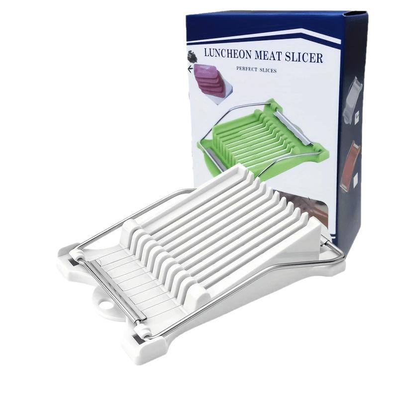 Ручной слайсер из нержавеющей стали для ветчины, картофеля, мясного хлеба, фруктов, яиц, кухонные принадлежности, прочный кухонный инструмент, машина для нарезки