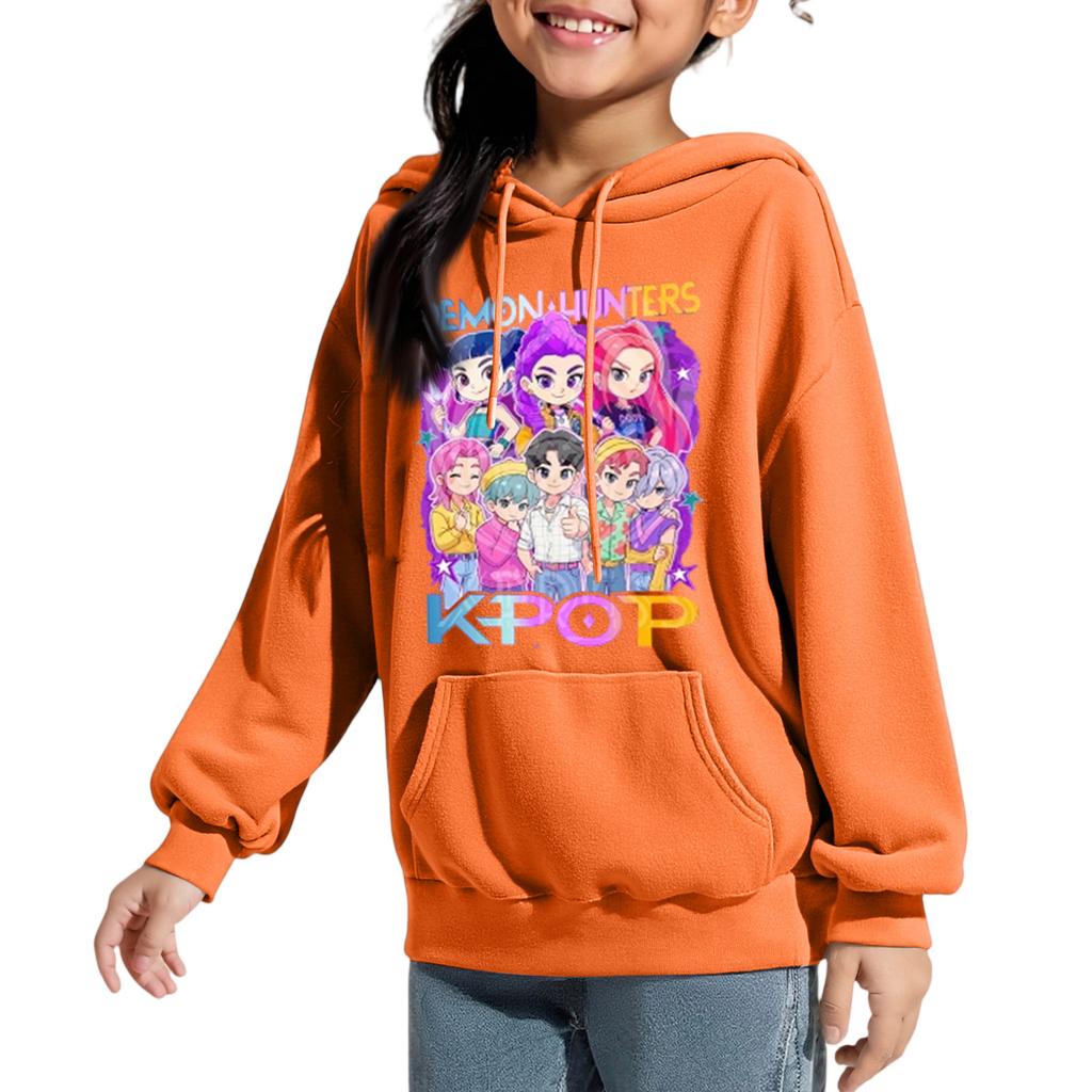 Толстовки для девочек, модные графические, в стиле преппи, с капюшоном