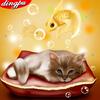 Diamond Painting Cat Fish Home Decoration Full Square Drill Beaded Picture Rhinestone