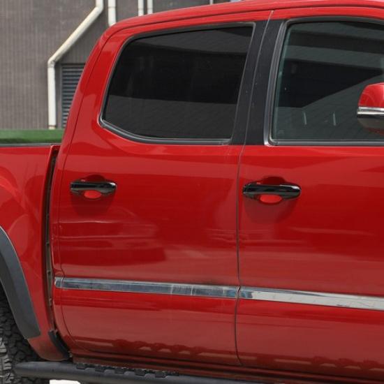 ABS Glossy Black Exterior Side Door Handle Cover Trim For Toyota Tacoma 2015-22