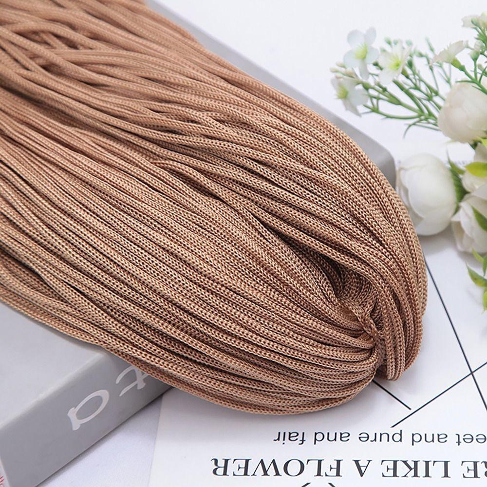 Textured 200M 3mm DIY Macrame Rope Hand-Woven Hat Bag Shoe Doll Nylon Cord Hollow Line Handicrafts Thread