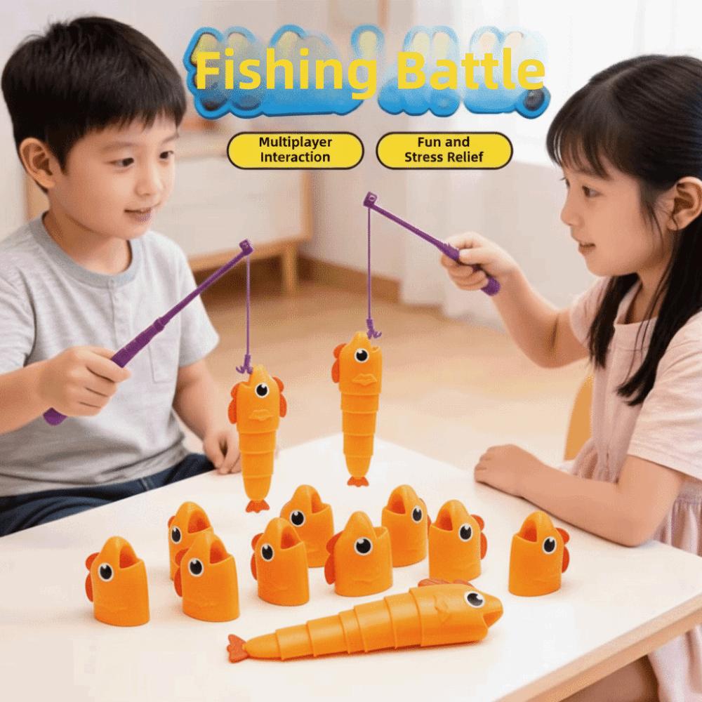 Extendable Design Fishing Master Table Cartoon Style Retractable Fishing Set Children Play