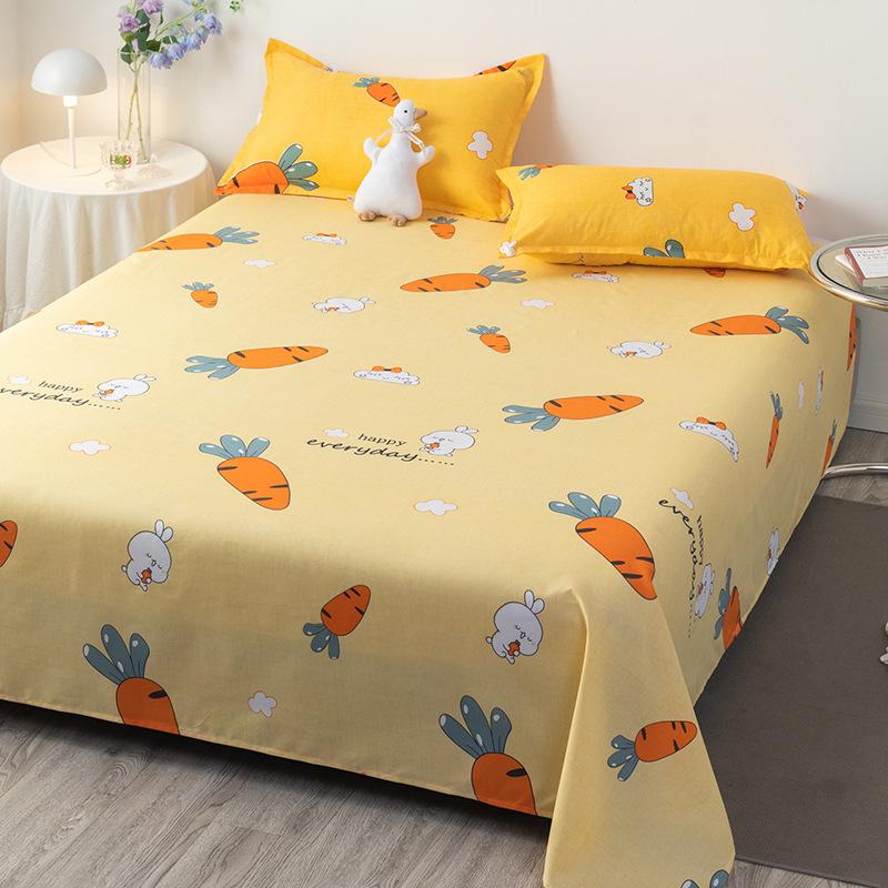 Three-Piece Winter Bed Set: 1.5m Washed Cotton Quilt, Pillowcase, Cover