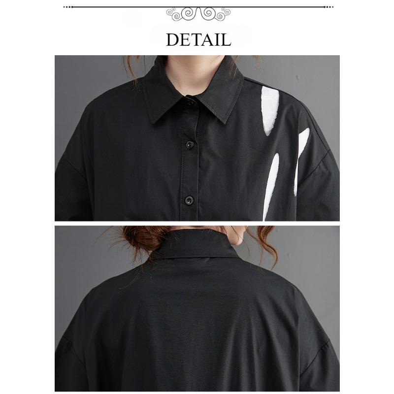 Summer Women's Dress Loose Large Size Cool Comfort Short Sleeve Printed Skirt Artistic Temperament In The Long Casual Dress