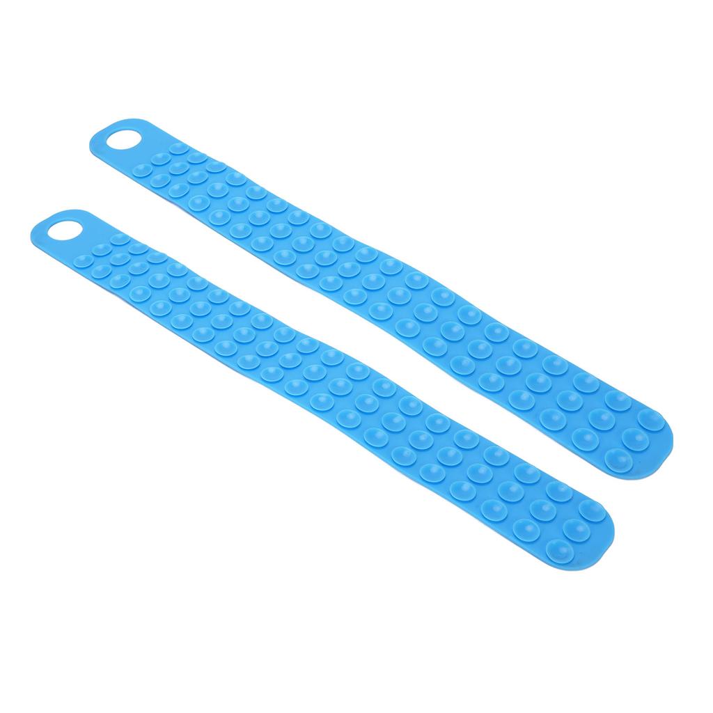 2PCS Silicone Thaw Belt Easy To Hang Fast Defrosting Fixator Belt for Frozen Meat Steak Fish Blue