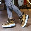 TUINANLE Kids Led Shoes Children’s Two Wheels Luminous Glowing Sneakers Heels Skate Shoes Boys Girls