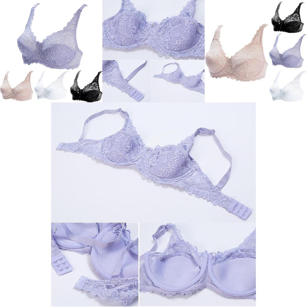Elegant And Sexy Lace Women Bra Plus Size 75-100 D E Ultrathin Brassiere 95e 100e Underwear