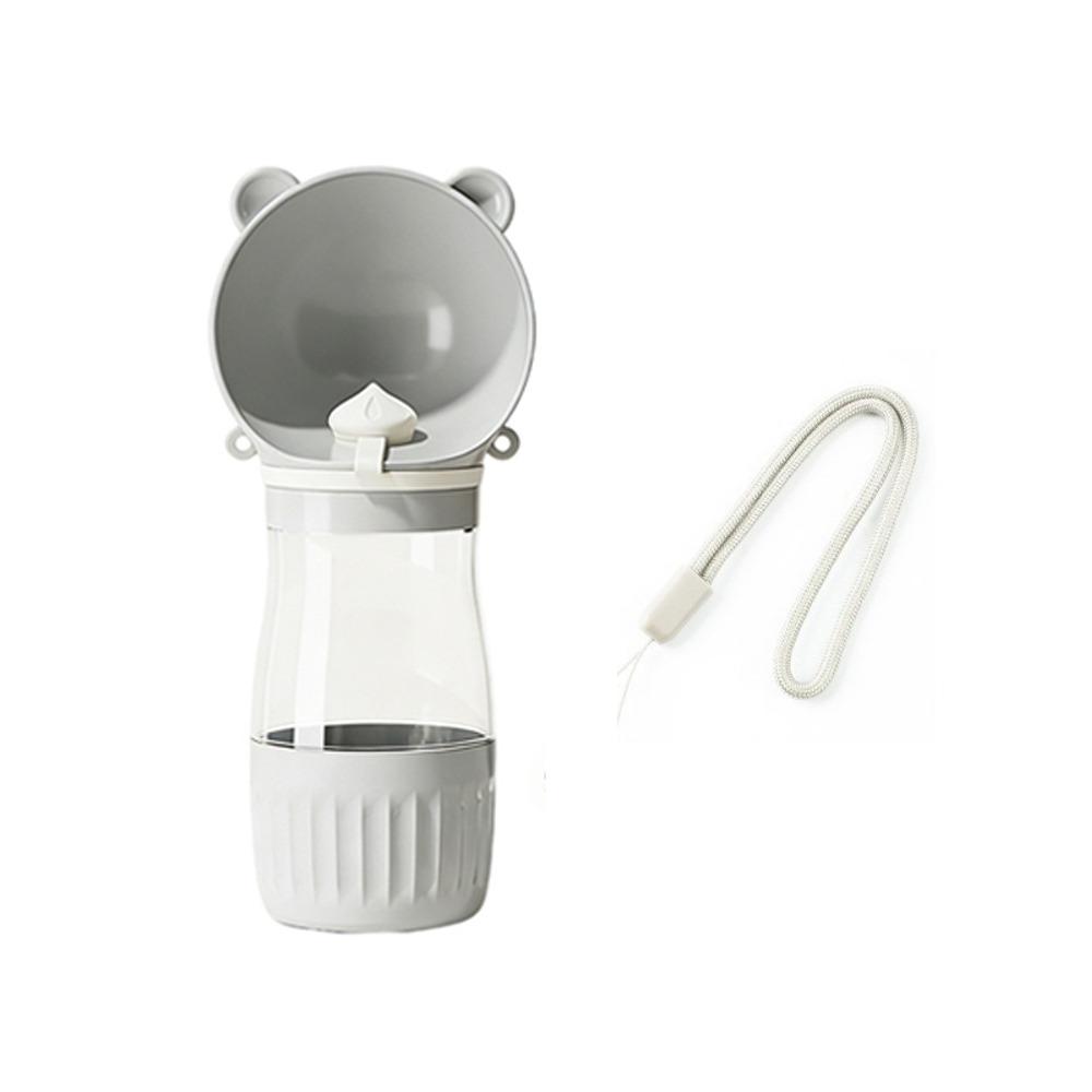 Leak-proof 2 in 1 Dog Water Bottle Cute Bear Pet Drinking Bowl Puppy Feeder Cup Travel