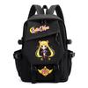 Sailor Moon Anime Print Backpack Teens Students Travel Lightweight Nylon School Bag With Padded Straps