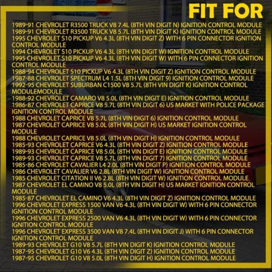 Ignition Module Control escort lynx FORD/MERCURY/LINCOLN 93-96 LX218 TRUCK/CARS