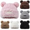 Korean Style Fluffy Beanie Hat Windproof Ear Protector Hat Fashion Plush Pullover Hats  Girls