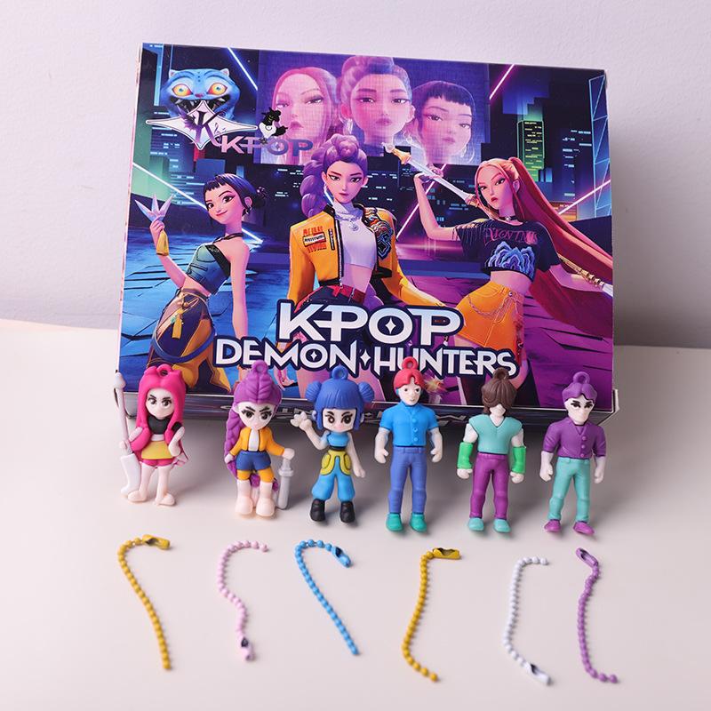 K-pop Demon Hunters Blind Box Devil Saja Collect Anime Figure Kid Party Cosplay Gaming Cartoon Huntrix Decorative Christmas Gift