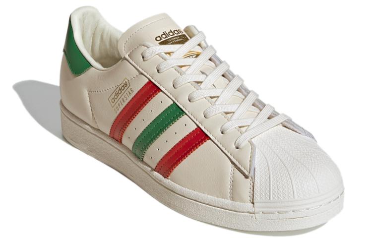 Superstar Adidas Originals 'Off White Scarlet Green' FZ5435
