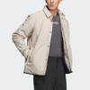 Adidas Padded Jacket Solid Color Logo Outdoor Sports Jacket Men Jacket Beige IL9015