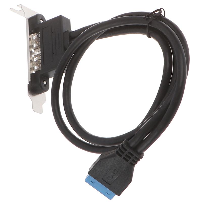 2Ports Usb 3.0 Back Panel To Motherboard 20Pin Header Connector With Pci Slot