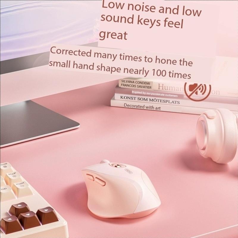 Inphic DR801 беспроводная Bluetooth трехрежимная мышь для офиса и девочек, бесшумная, перезаряжаемая, модель ноутбука, универсального компьютера