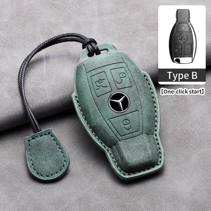 Car Key Case Cover For Mercedes Benz A C E S G Class GLC CLE CLA GLB GLS W177 W205 W213 W222 AMG W206 W223 S350 C260 C300 S400