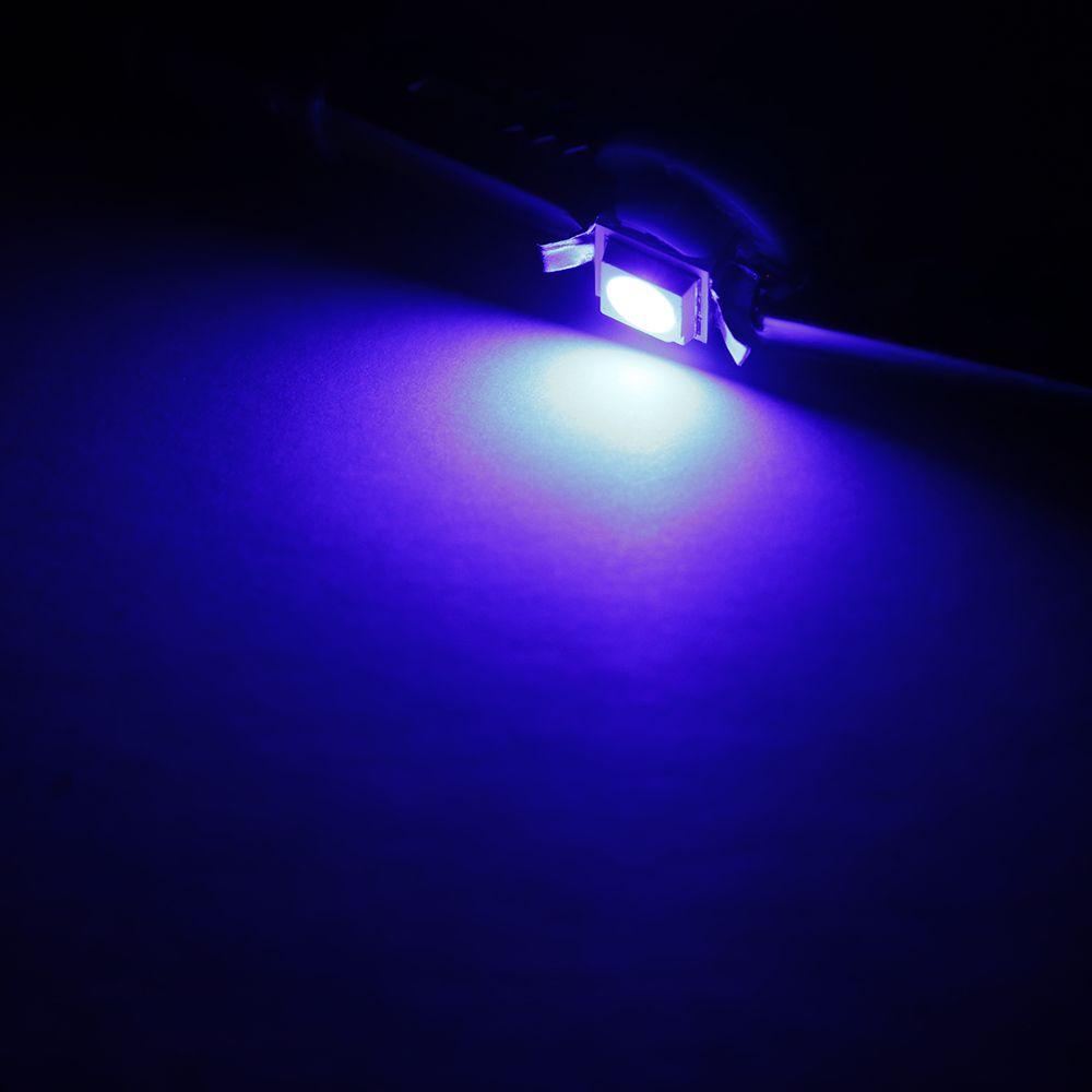 10Pcs Car Lights 5050 Gauge LED Indicator Bulbs Dashboard Side Interior Dash Lights T5 B8.5D 1SMD Car Accessories 5Colors Dome Lights 6