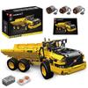 Mould King 17010 Engineering Dump Truck Building Blocks MOC Block Gift for Kids and Adult Collectors Ages Pieces with Motor and APP Remote Kit, Set,