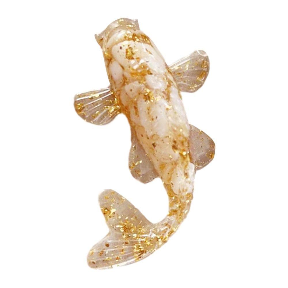 Resin Epoxy Crystal Gravel Carp Ornament Home Decoration Crystal Fish Figure Home