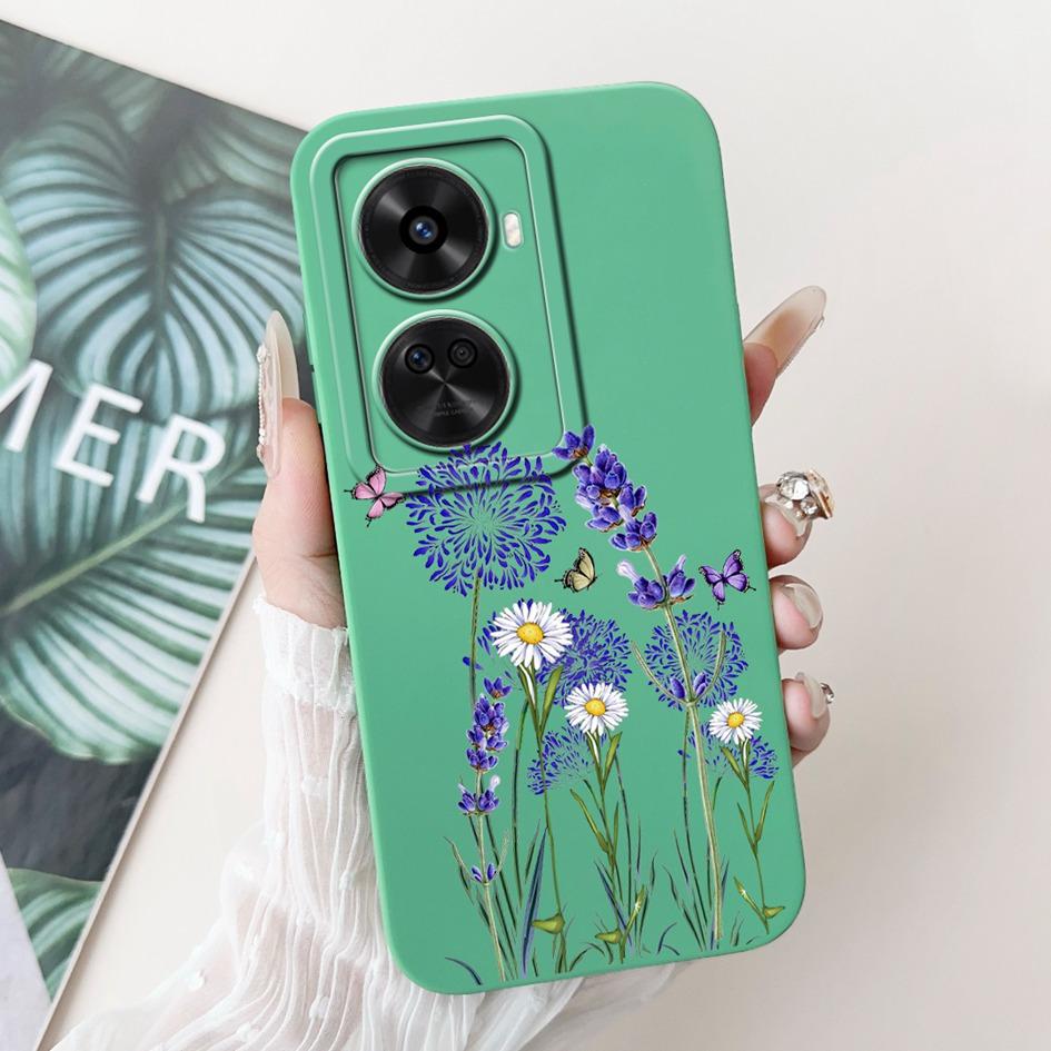 Nova 12 SE Case For Huawei Nova 12 SE Cover 2024 Fashion Painted Liquid Silicone Anti-Fall Protective Bumper For Nova 12SE Funda