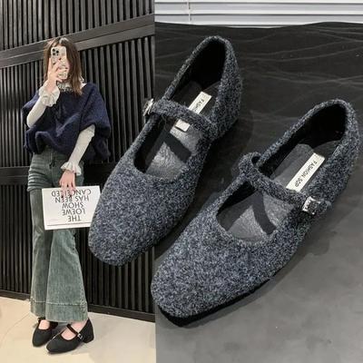 Модная обувь женская 2025 Всепогодные повседневные женские кроссовки Новые удобные летние милые римские тканевые каблуки-копытца ПУ резина