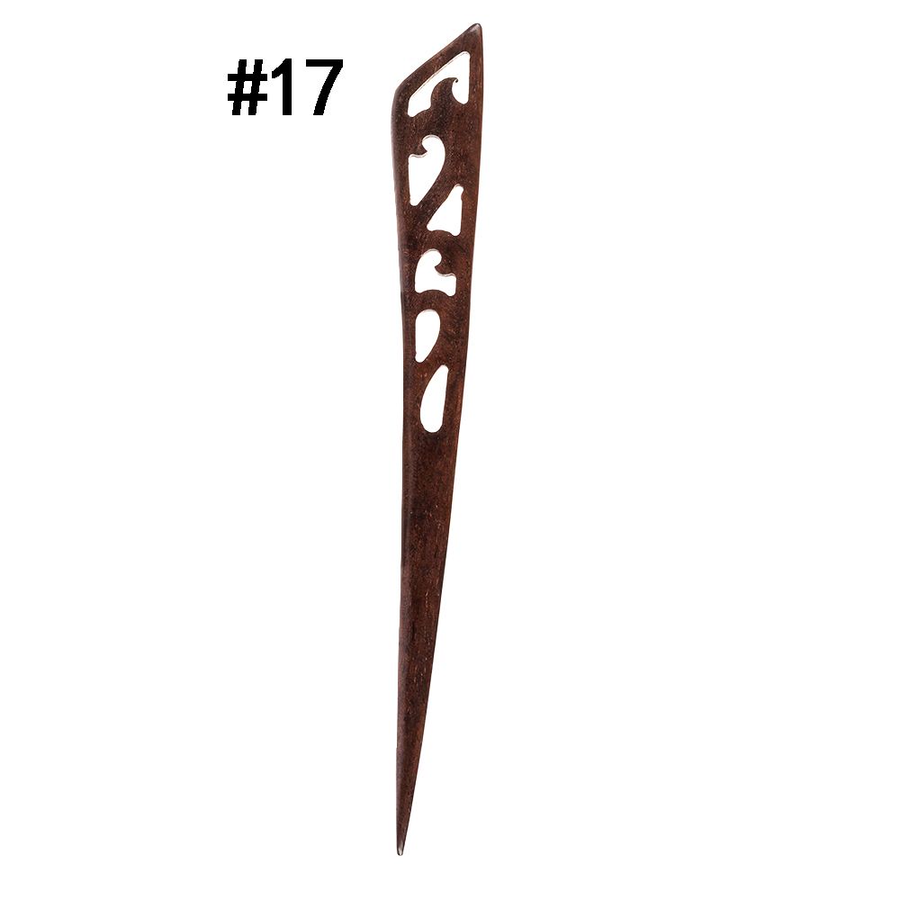 Women Sandalwood Carved Handmade Hairpin Chopstick Hair Stick Styling Tools Hair Accessories