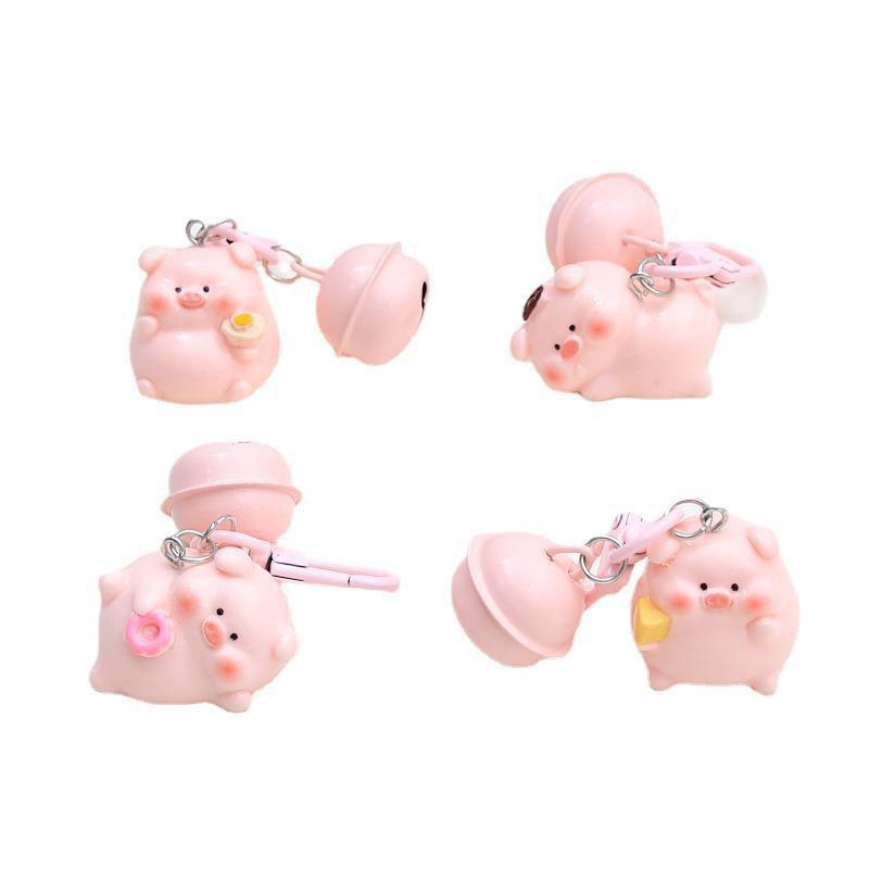 Multifunctional Three Dimensional Pink Pig Keychain Keyring Decorative Bag Pendant Pig Keychain Backpack Pendants